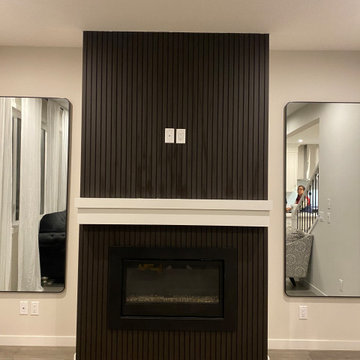 Feature Slat Wall Panelling in Se Calgary