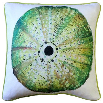 Tracy Upton Big Island Sea Urchin Solitaire Throw Pillow, 20"x20"