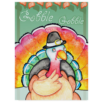 Valarie Wade 'Gobble Gobble' Canvas Art, 32"x24"