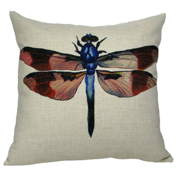 Dragonfly Throw Pillow Case, Without Insert