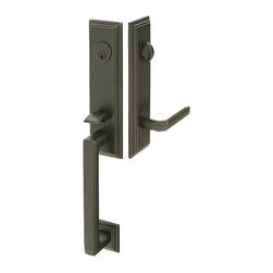 Emtek 4211 Wilshire Brass Tubular Entry Set - Products