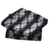 Ballys Faux Fur Throw and Pillow Shell Combo, Black, 60"x80"
