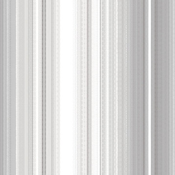 Woven Stripe Pattern Wallpaper, Gray, 1 Bolt