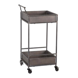 Greenock Industrial Bar Cart - Bar Carts