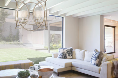 Beach style home design photo in Atlanta
