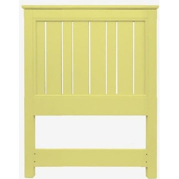 Bed TRADE WINDS COTTAGE Traditional Antique Painted Yellow Mahogany