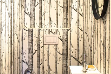 Moderne Gästetoilette in Hamburg