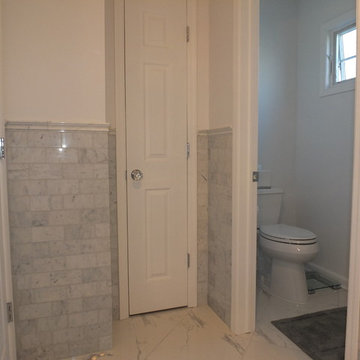 Basking Ridge All Carerra Master Bath