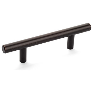 Cosmas 305-3.5ORB Oil Rubbed Bronze 3-1/2” CTC (89mm) Euro Bar Pull [10-PACK]
