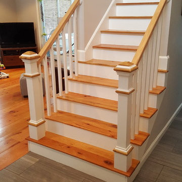 Railings with custom newel posts