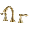 Vinnova Florence 8" Two Handle Widespread Bathroom Faucet in Gold