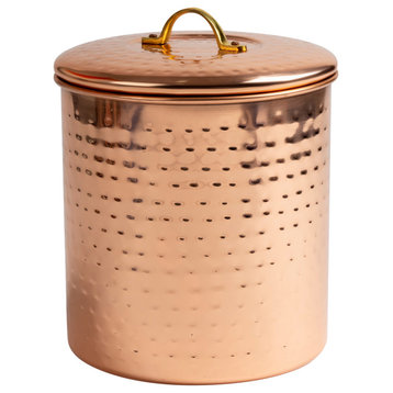 nu steel Hammered Copper 4 QT Canister