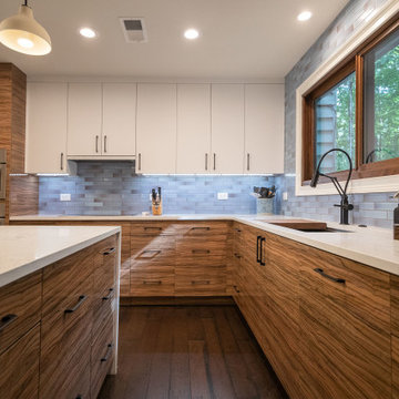 Tiger Stripe Kitchen Cabinets