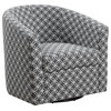 Accent Chair in Gray Circular Fabric