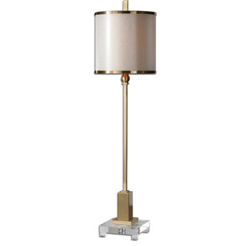 Villena Brass Buffet Lamp, Natural