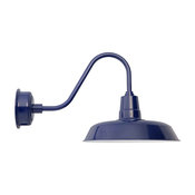 Oldage Gooseneck Barn Light, Cobalt Blue, 14"