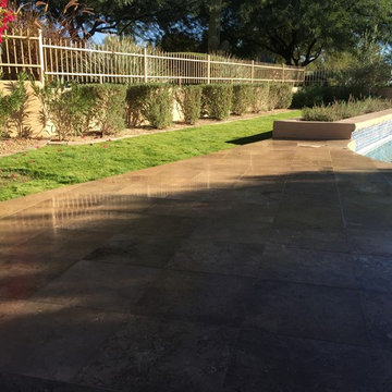 Outdoor Travertine Patio