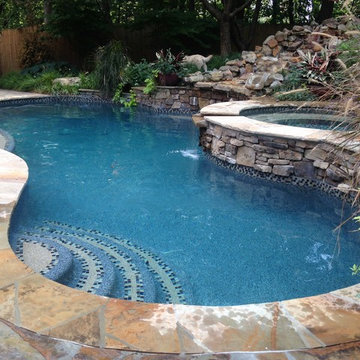 Atlanta Metro Custom Pool Renovation Tropical Breeze PebbleTec