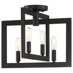 Craftmade Lighting - Craftmade Lighting 44954-ESP Portrait - Four Light Semi-Flush Mount - With its bold geometric shapes and candle-style buPortrait Four Light  Espresso *UL Approved: YES Energy Star Qualified: n/a ADA Certified: n/a  *Number of Lights: Lamp: 4-*Wattage:60w E12 Candelabra Base bulb(s) *Bulb Included:No *Bulb Type:E12 Candelabra Base *Finish Type:Espresso
