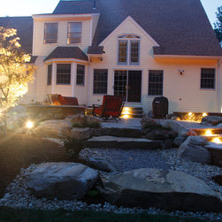 Backyard Patio & Fire Pit - Landscaping Stones And Pavers