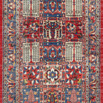 Nourison - Nourison Fulton 2'3" x 7'6" Red Vintage Indoor Area Rug - Invite traditional style to your space with this Persian rug from the Fulton Collection. Presented in shades of red and blue with the perfectly imperfect tonal variations of an abrash finish, this printed rug adds a warm, homey feel. Fulton is made from durable polyester yarns in a flat weave style that does not shed. Non-slip backing.