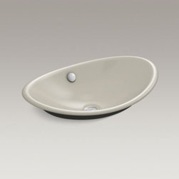 KOHLER - KOHLER Iron Plains(TM) Wading Pool(R) oval bathroom sink with Iron Black painted - Bathroom Sinks