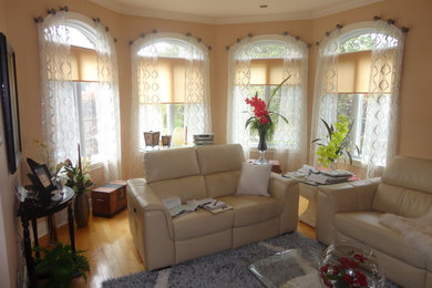 Example of a trendy living room design in Other