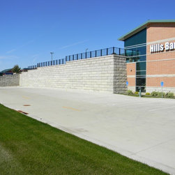 Retaining Wall with Guardrail - Products