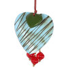 Novica Handmade Zigzag Hearts Wood Ornaments (Set Of 4)