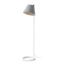 Lana Floor Lamp | White Base | Stone Shade - Floor Lamps