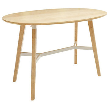 Safco Resi Wood Bistro Table in Maple