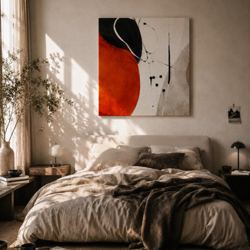 Modern Japandi Interior Styling: Organic Contrast & Warm Tension