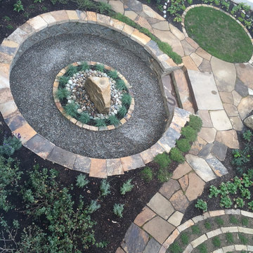 The courtyard at Father Martin's Ashley integrated addiction treatment center