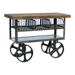 Industrial Console Trolley - Console Tables
