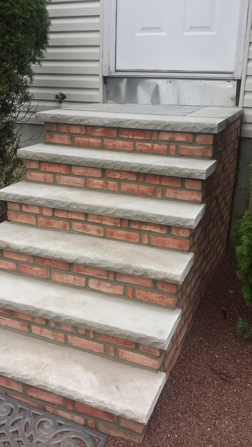 New Beautiful Brick Stairs But Is It Code Compliant See Picture