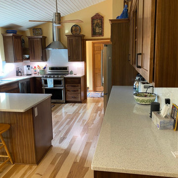 Walnut Refaced Kitchen
