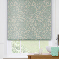 Blinds.com Premier Decorative Roller Shades in Tivoli Seafoam Bronze - Roller Shades