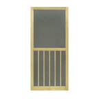 Wood Screen Door, ACQ Treated, 5-Bar, Stainable, 1"x32"x80"