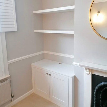 Shaker alcove cabinets greenwich