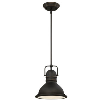 Westinghouse 63087B Boswell 11"W 1 Light LED Pendant - Oil Rubbed Bronze