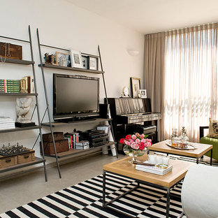 Musikzimmer mit freistehendem TV Ideen, Design & Bilder - Juli 2020