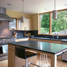 windows on either side of range