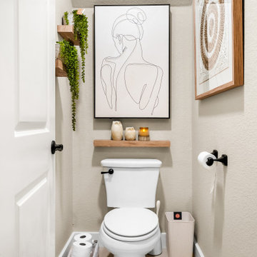 Serene Powder Room Styling