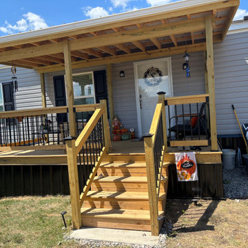 Front Porch on Mobile Home