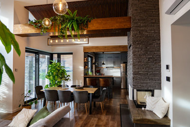 Example of a classic dining room design in Other