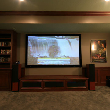 Home theater projection screen
