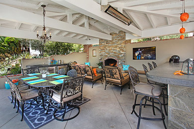 Patio - transitional patio idea in Orange County
