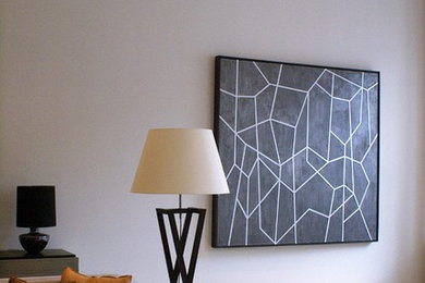 Living room - contemporary living room idea in New York
