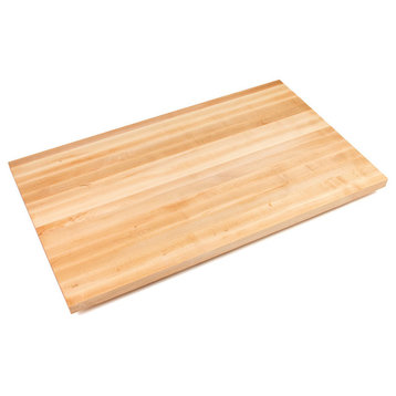 1.5" Thick Maple Edge Grain Countertop, Varnique Semi-Gloss, 24"l