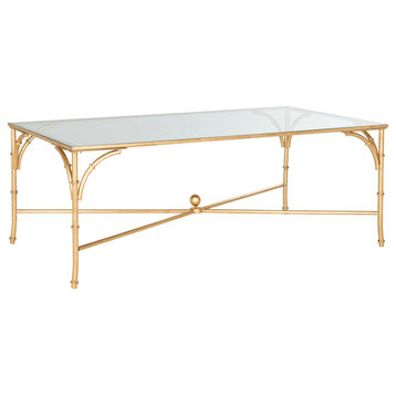Maurice Coffee Table - Gold, Clear
